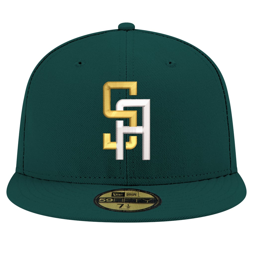 Casquette ajustée New Era 59FIFTY, qualification pour la Classique mondiale de baseball 2025, Afrique du Sud - Vert foncé